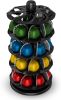 Rotary Coffee Pod Capsules Carousel Holder Organizer Compatible with 40 Nespresso Vertuoline Capsules (Black)
