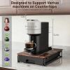 Wooden Coffee Pod Storage Drawer for Nespresso VertuoLine Capsules, Large Capacity Countertop Coffee Station Organizer, Rustic Brown